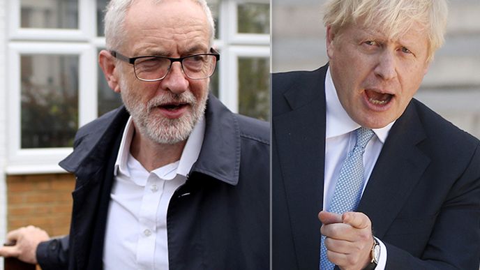 Jeremy Corbyn a Boris Johnson.