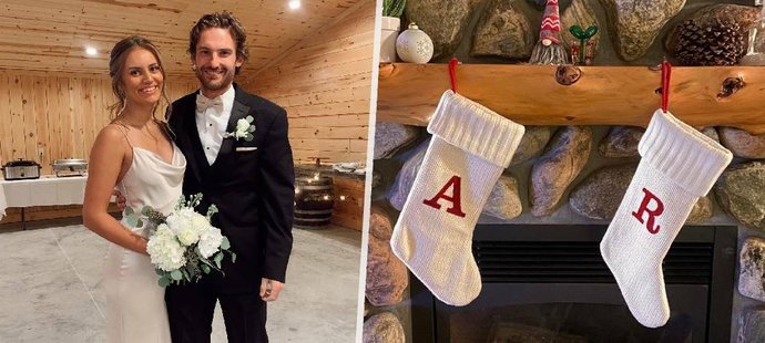Partnerka zesnulého hokejisty alespoň symbolicky oslavila Vánoce se svým milovaným