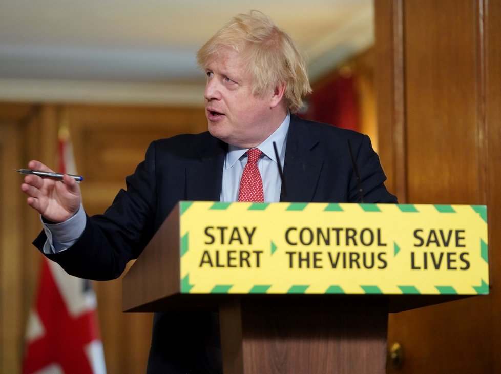 Britský premiér Boris Johnson (28. 5. 2020)