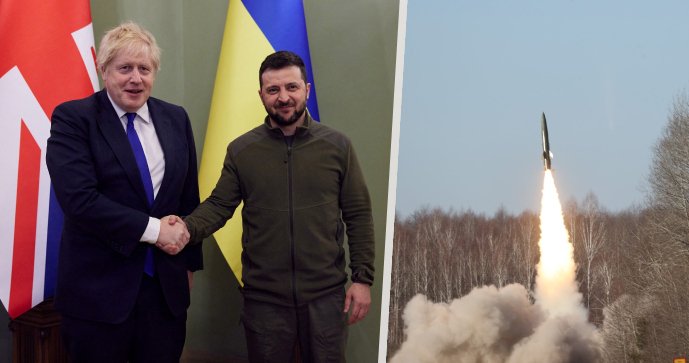 Britský premiér chce Ukrajině poslat salvové raketomety. K podpoře vyzval i další ostatní státy