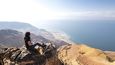Výhled na Mrtvé moře v Jordánsku