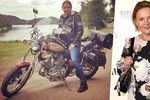 Exmoderátorka Jolana Voldánová je vášnivou motorkářkou.