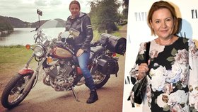 Exmoderátorka Jolana Voldánová je vášnivou motorkářkou.