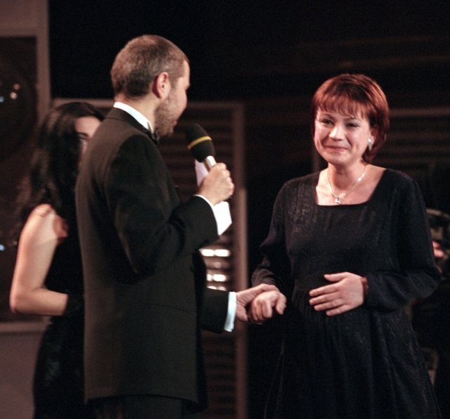 Těhotná Jolana Voldánová v roce 1998