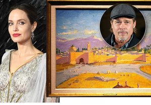 Angelina Jolie prodala obraz, který jí Brad věnoval