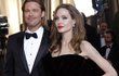 Angelina Jolie po boku partnera Brada Pitta.