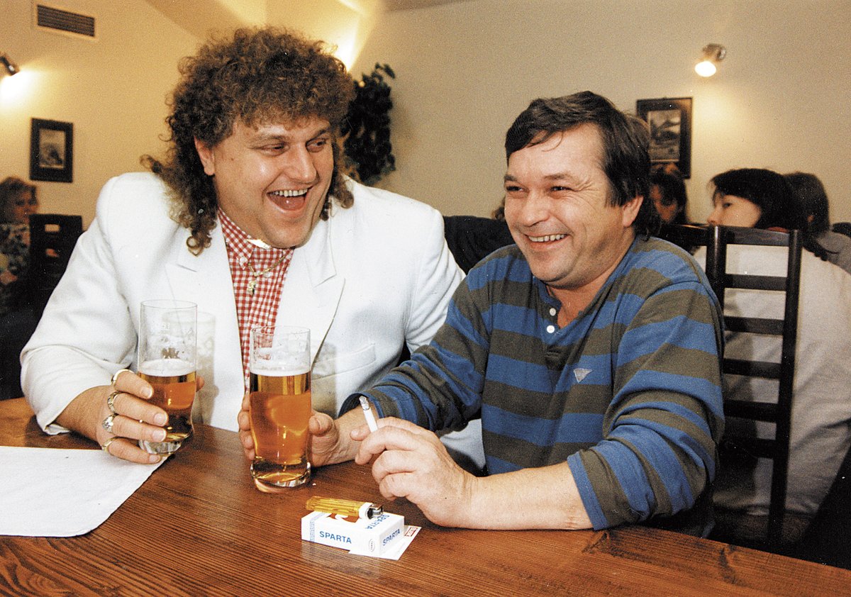 Ivan Jonák s Romanem Skamene, když ještě byli kamarádi.