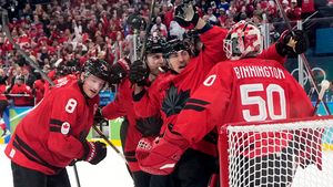 Kanada - Finsko 3:2. Favorit otočil v poslední minutě, rozhodující gól se zkoumal Kanada - Finsko 3:2. Favorit otočil v poslední minutě, rozhodující gól se zkoumal