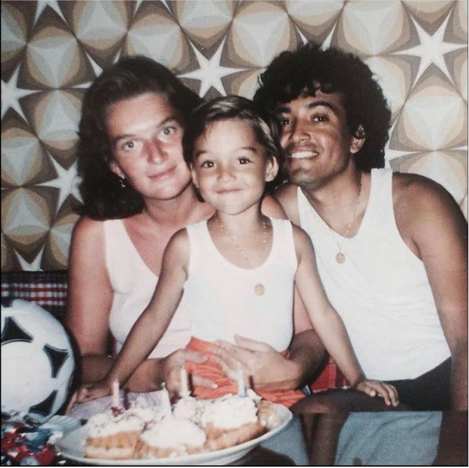 Malý Jordan s rodiči.