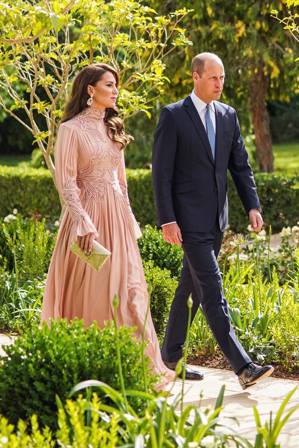 Britský následník Will a Catherine na jordánské královské svatbě (1. 6. 2023)