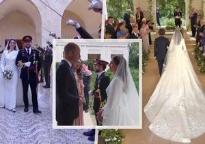 Královská svatba v Jordánsku: Korunní princ si vzal dceru podnikatele, mezi svatebčany nechyběli ani William a Kate
