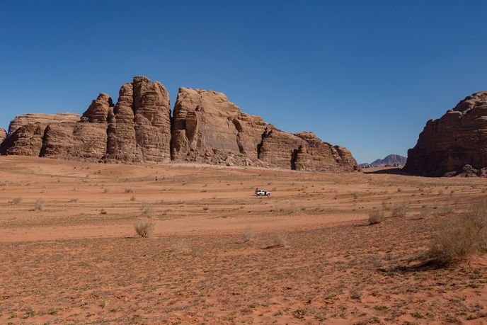 Wadi Rum je jedna z nejkrásnějších pouští světa.