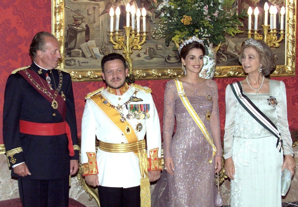Jordánský král Abdalláh II. a královna Ranija
