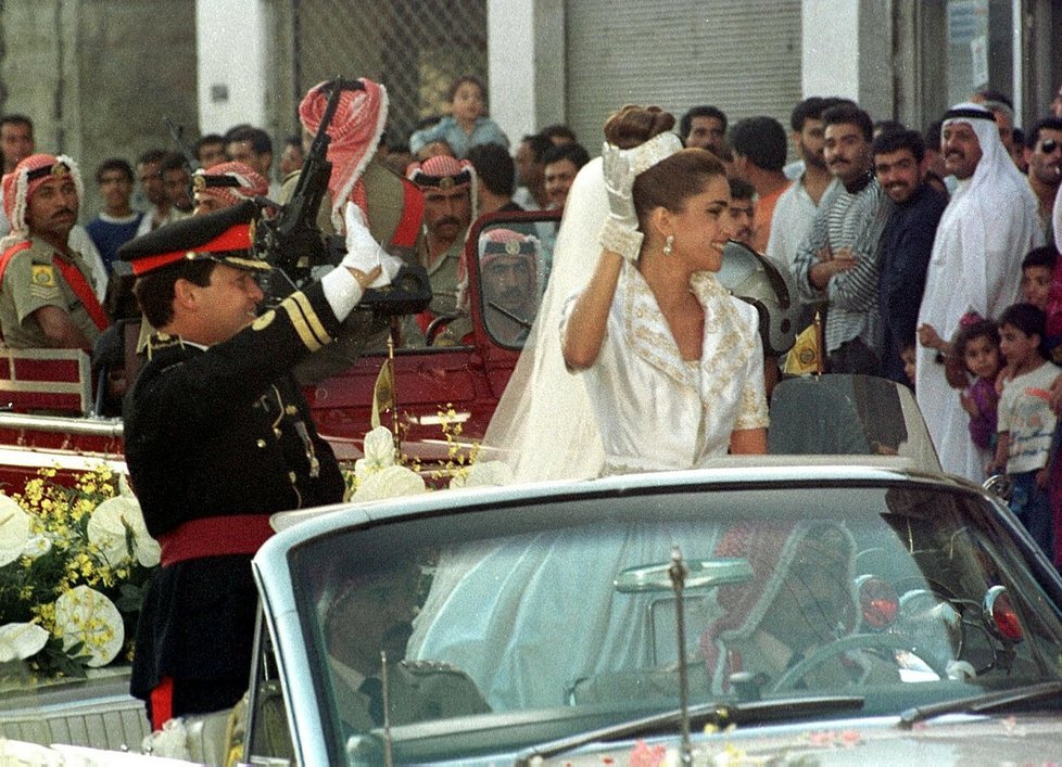 Jordánský král Abdalláh II. a královna Ranija