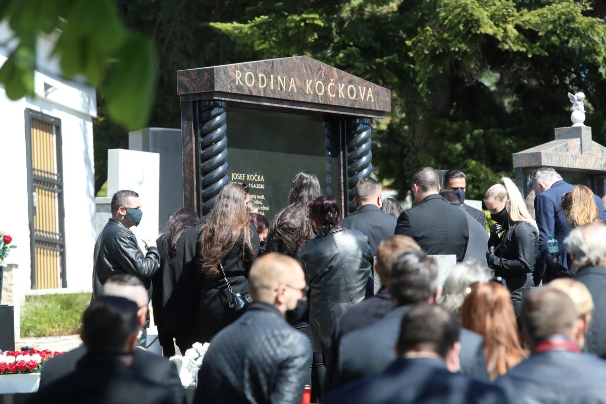 Pohřeb Josefa Kočky, 21. dubna 2020.