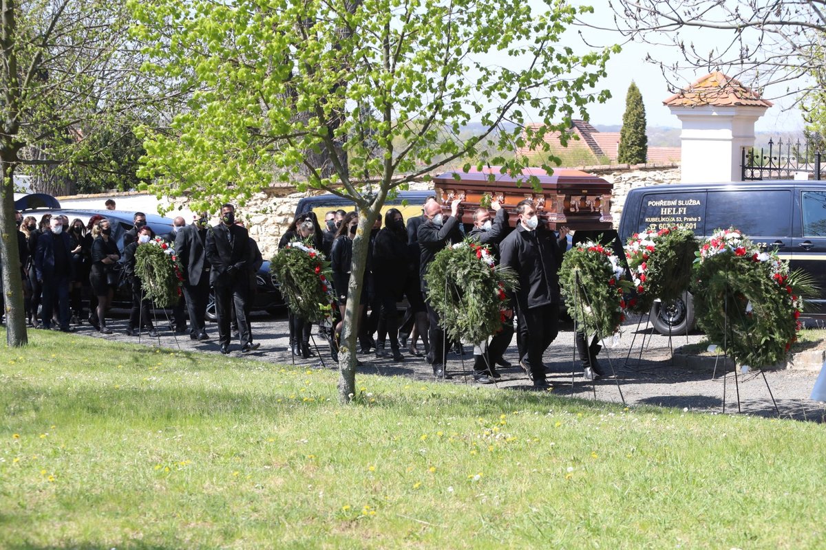 Pohřeb Josefa Kočky, 21. dubna 2020.