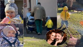 Tátou na plný úvazek! Pepa Kokta (64) zapřáhl ročního Svena na zahradě