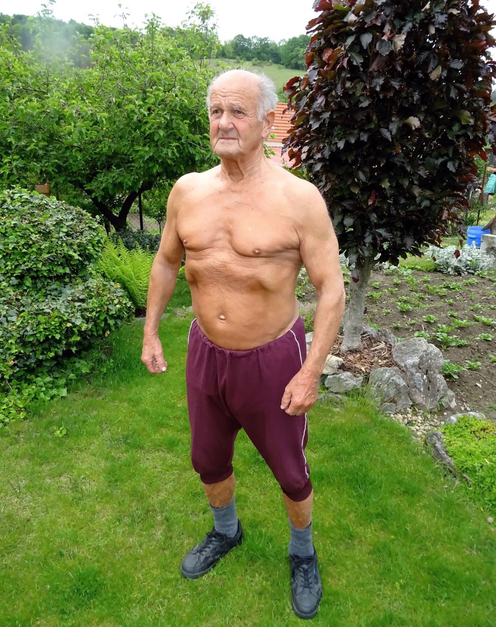 Josef Krupa je důkazem, že i po osmdesátce lze „zvelebovat“ své tělo.