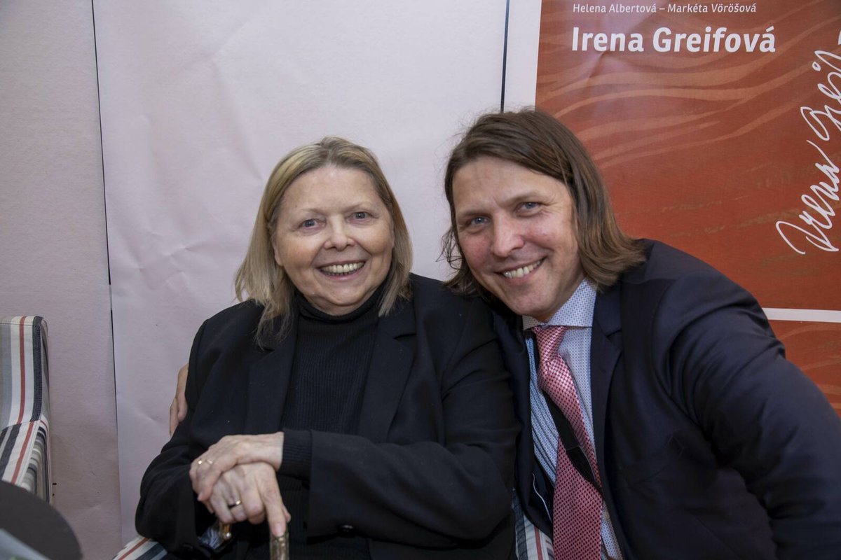 Irena Greifová se synem Karlem