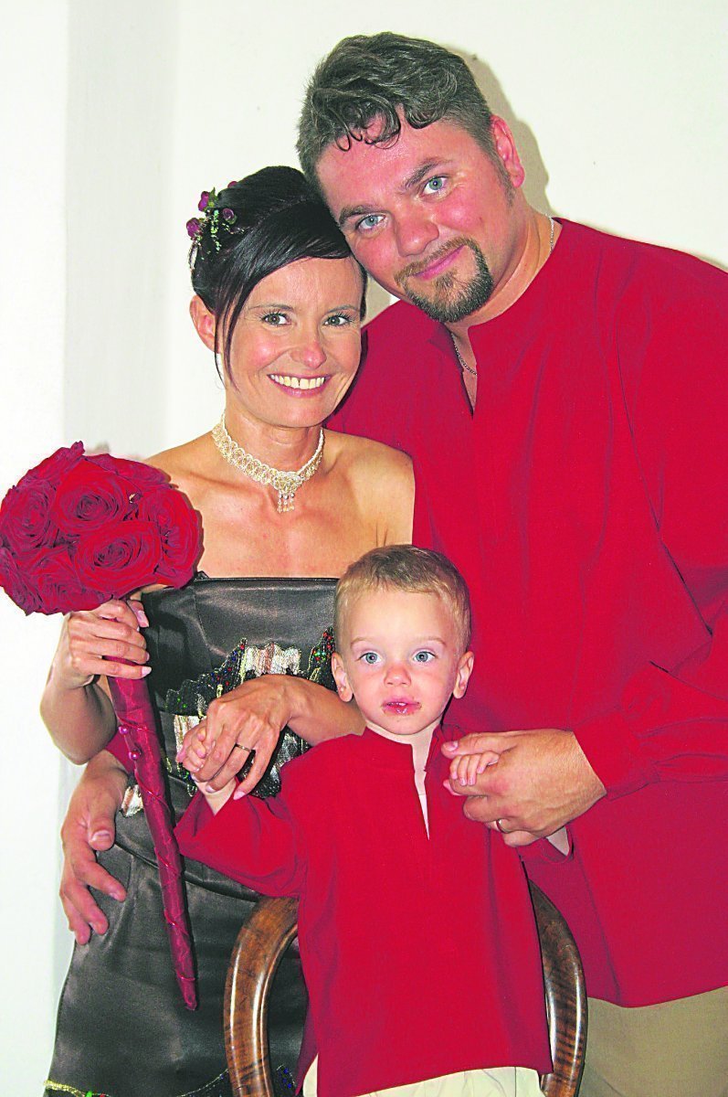 Josef Melen v roce 2008, se svojí manželkou Andreou a synem Michalem Yannem