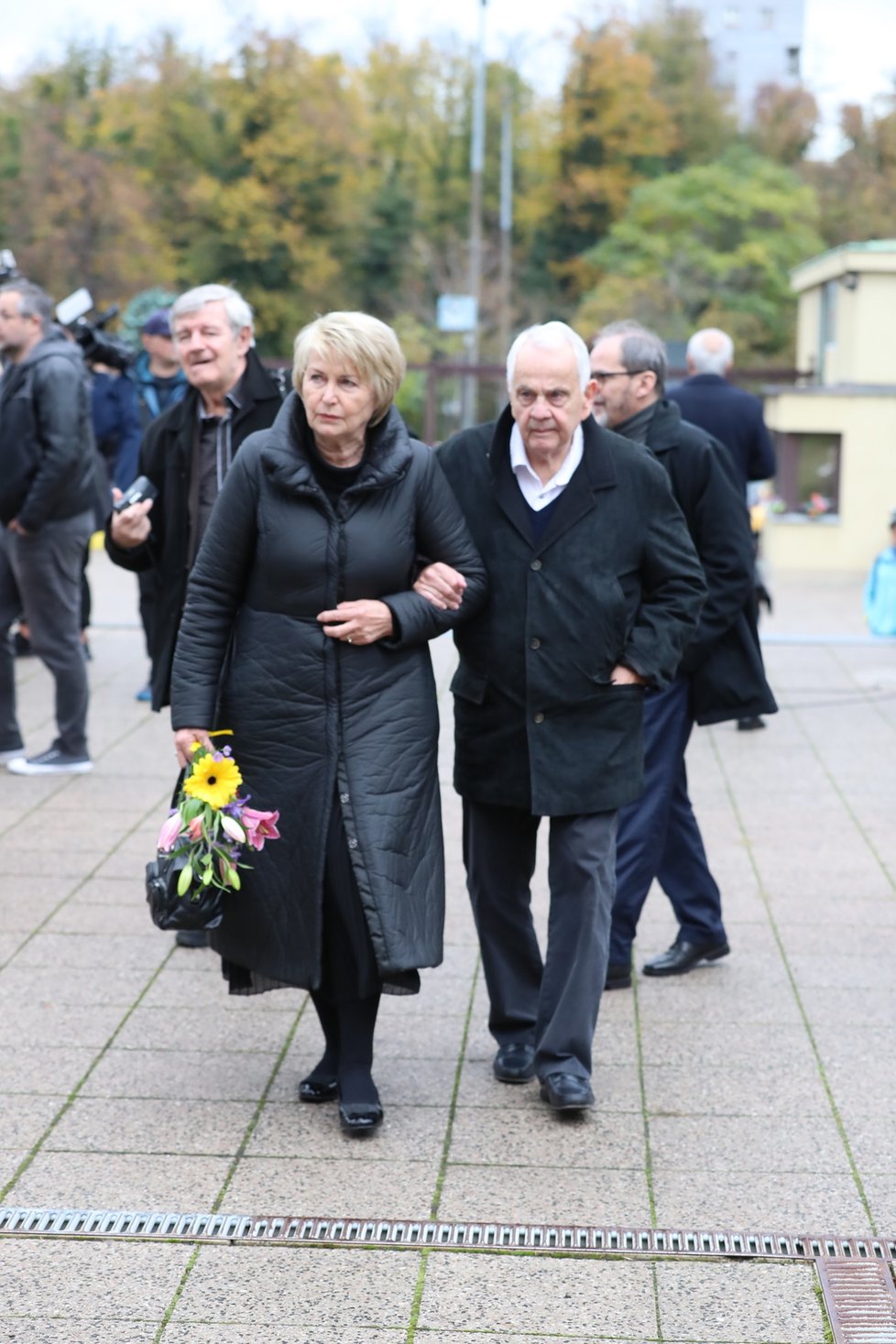 Pohřeb herce Josefa Somra - Eliška Balzerová