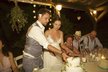 Svatba Josefa Vágnera: Novomanželé krájí svatební dort