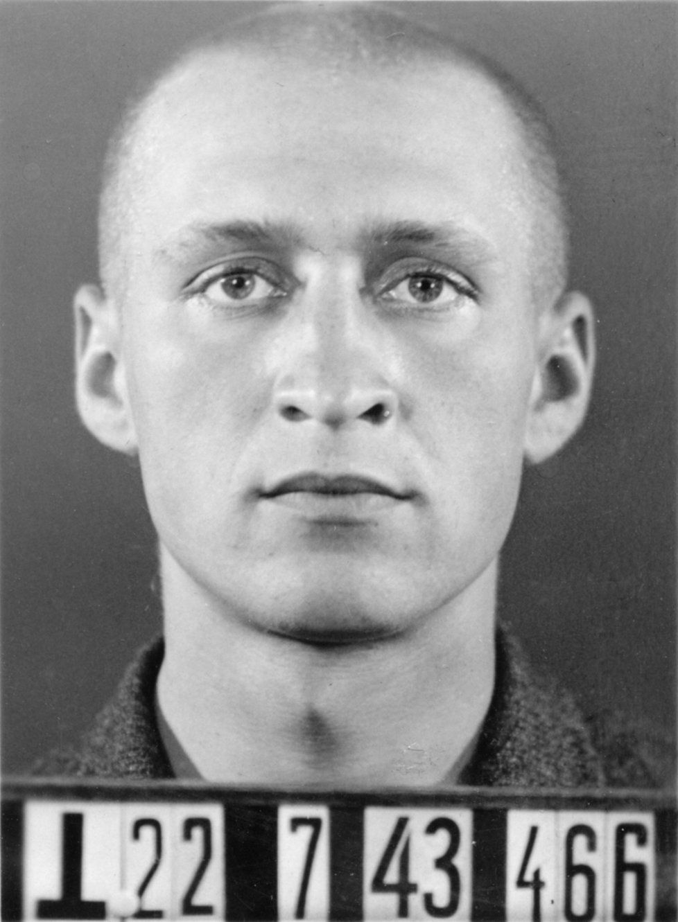 Josef Větrovec foto z karty vězně