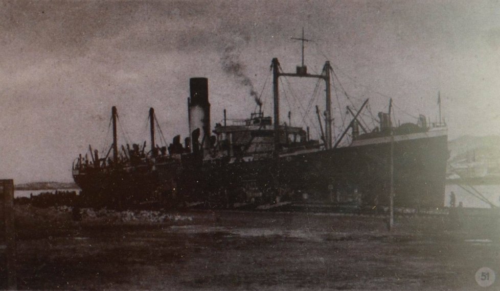 Touto lodí se Josef Lucuk vracel z 1. světové války.