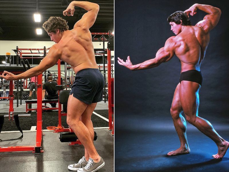 Joseph Baena zapózoval jako Arnold Schwarzenegger