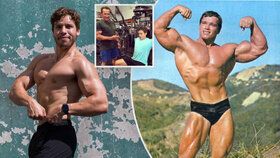 Schwarzeneggerův levoboček vytasil svaly: Celý Arnold! 