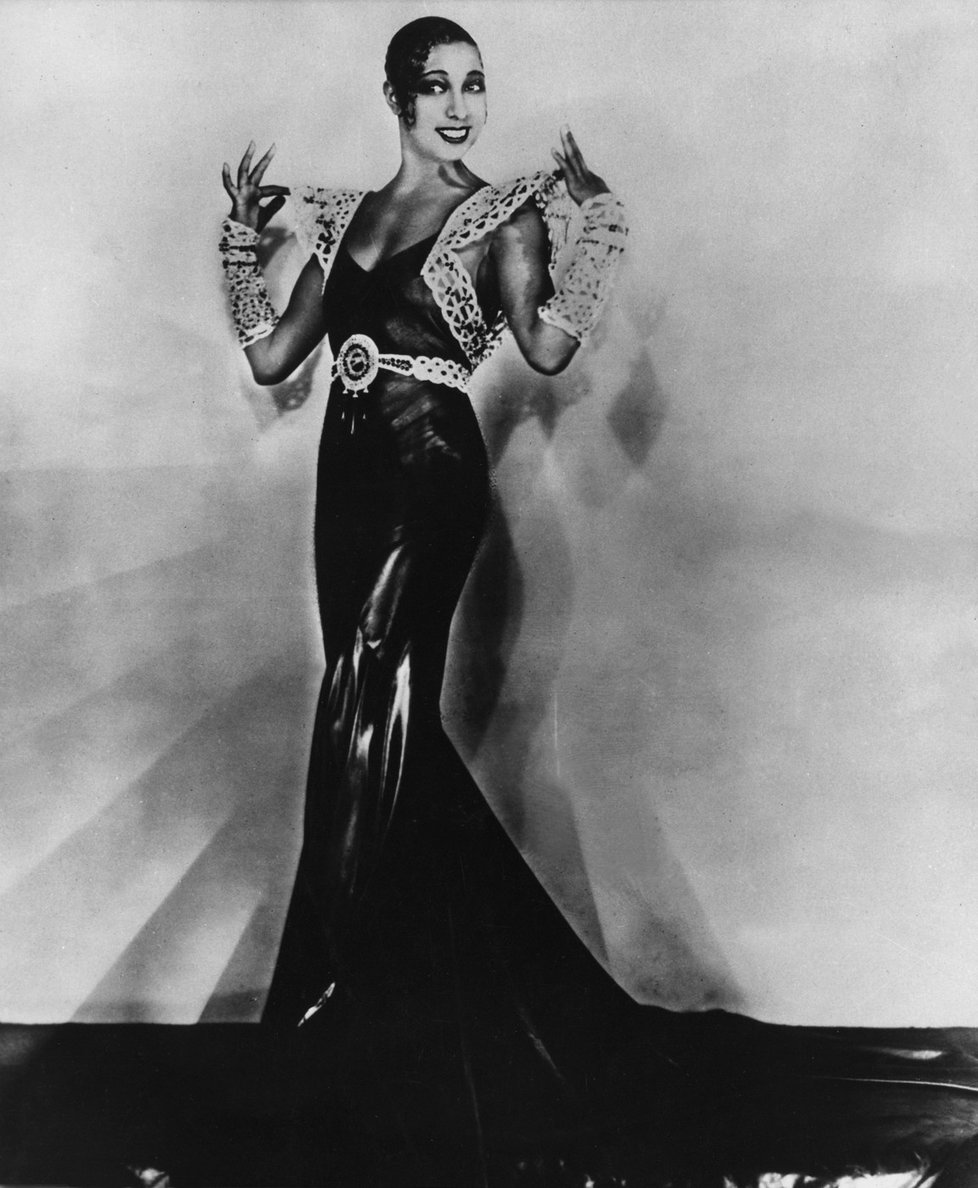 Slavná tanečnice Josephine Baker