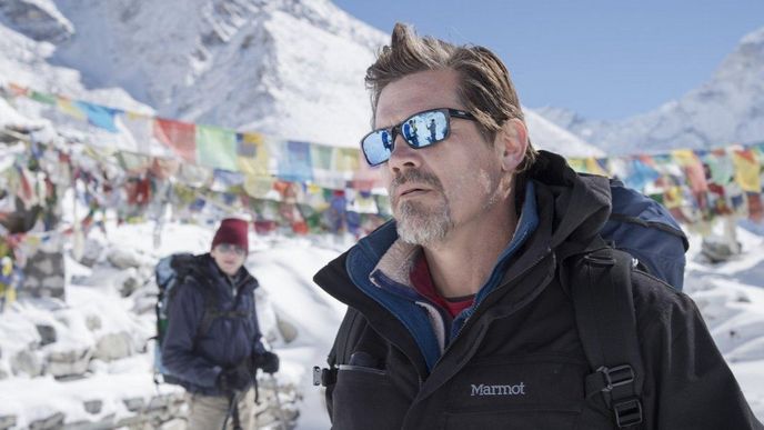 Josh Brolin při natáčení filmu Everest