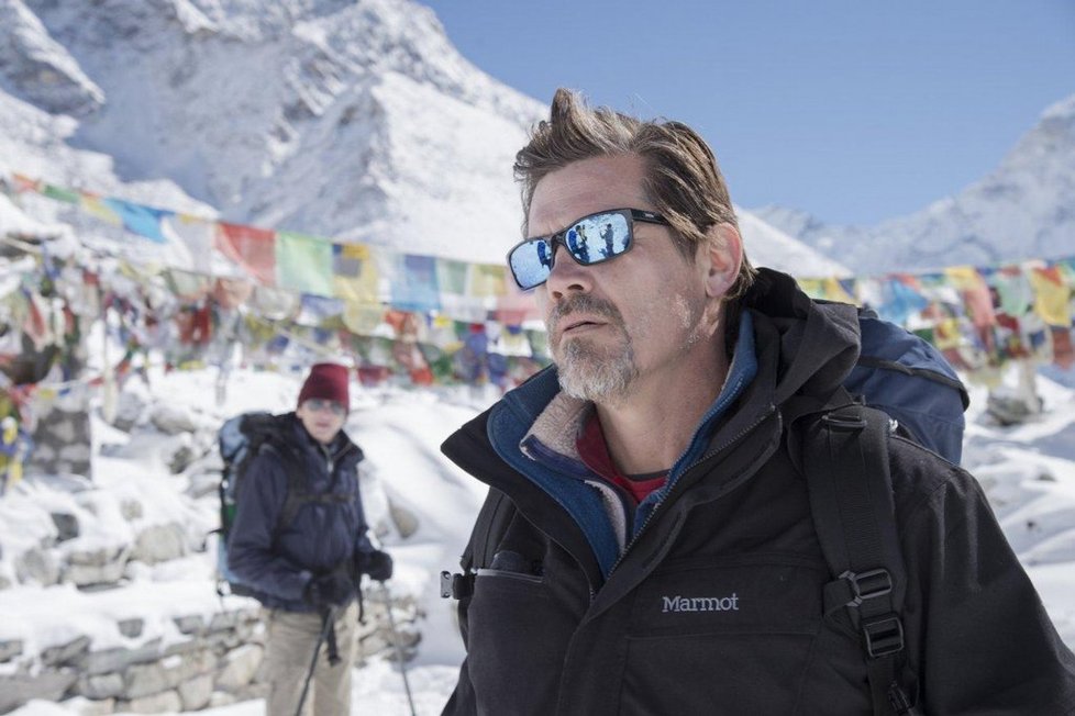 Josh Brolin při natáčení filmu Everest