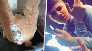 Důmyslný kriminálník (18) se schoval policistům: Rozpáral plyšového medvěda a vlezl do něj jako do obleku!
