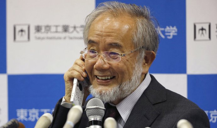 Jošinori Ósumi, laureát Nobelovy ceny 2016 za lékařství