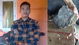 Indonésan se stal přes noc boháčem: Střechou mu prolétl meteorit za desítky milionů!