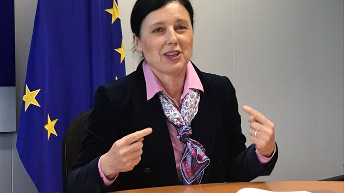 Eurokomisařka Věra Jourová (ANO).