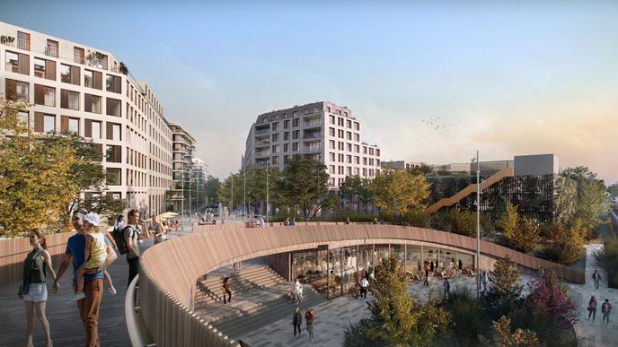 Orientační koncepce nové bytové čtvrti v pražských Horních Měcholupech, kterou postaví developerská společnost JRD Orientační koncepce nové bytové čtvrti v pražských Horních Měcholupech, kterou postaví developerská společnost JRD