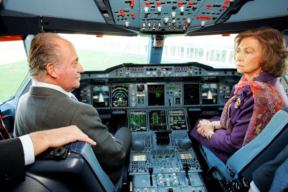 Bývalý španělský král Juan Carlos I. a bývalá královna Sofia.