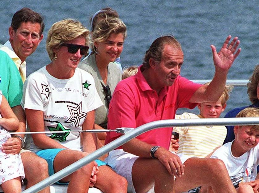 Juan Carlos s Dianou v 80. letech.