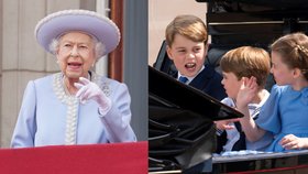 Pošťuchování na oslavě platinového jubilea královny Alžběty II.: Schytal to princ Louis (4)! 