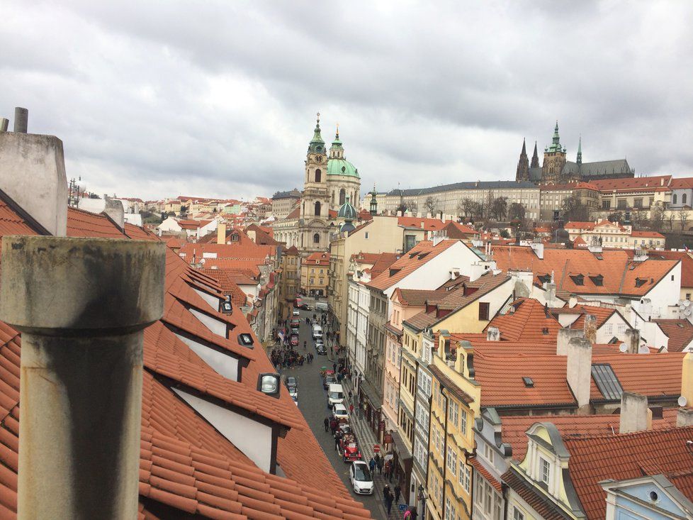 Jedinečný výhled z Juditiny věže na Malou Stranu a Hradčany