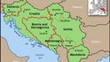 Kdysi vzkévtající Jugoslávie se rozpadla na několik států.