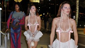 Modelka a herečka Julia Foxová si vyšla na večeři skoro nahá.
