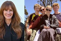Julia Robertsová vzácně na fotce se všemi dětmi: Podobné jí je jen jedno!