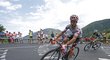 Julian Alaphilippe na letošní Tour de France vyhrál dvě horské etapy a drží puntíkatý dres pro Krále hor. 