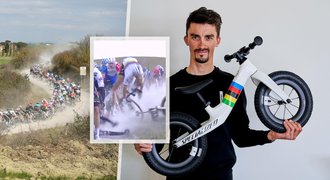 Drsný pád cyklistické hvězdy: Salto přes řidítka! Drsný pád cyklistické hvězdy: Salto přes řidítka!
