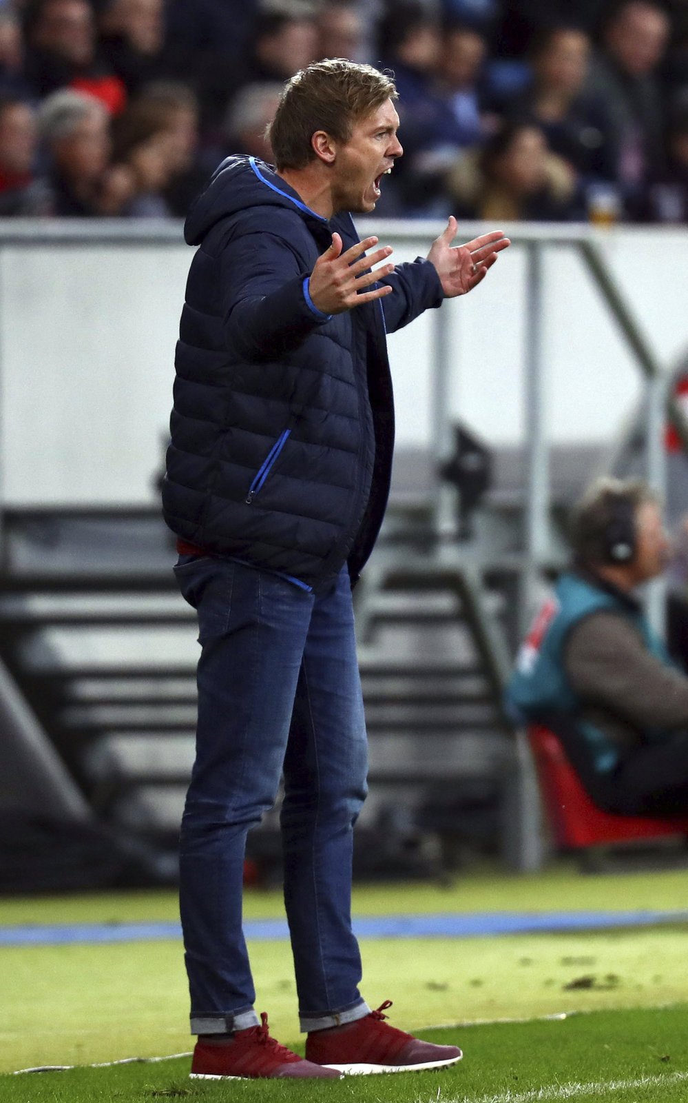 Trenér Hoffenheimu Julian Nagelsmann je hodně impulzivní