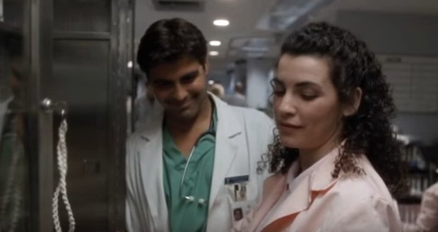 George Clooney a Julianna Margulies v seriálu Pohotovost