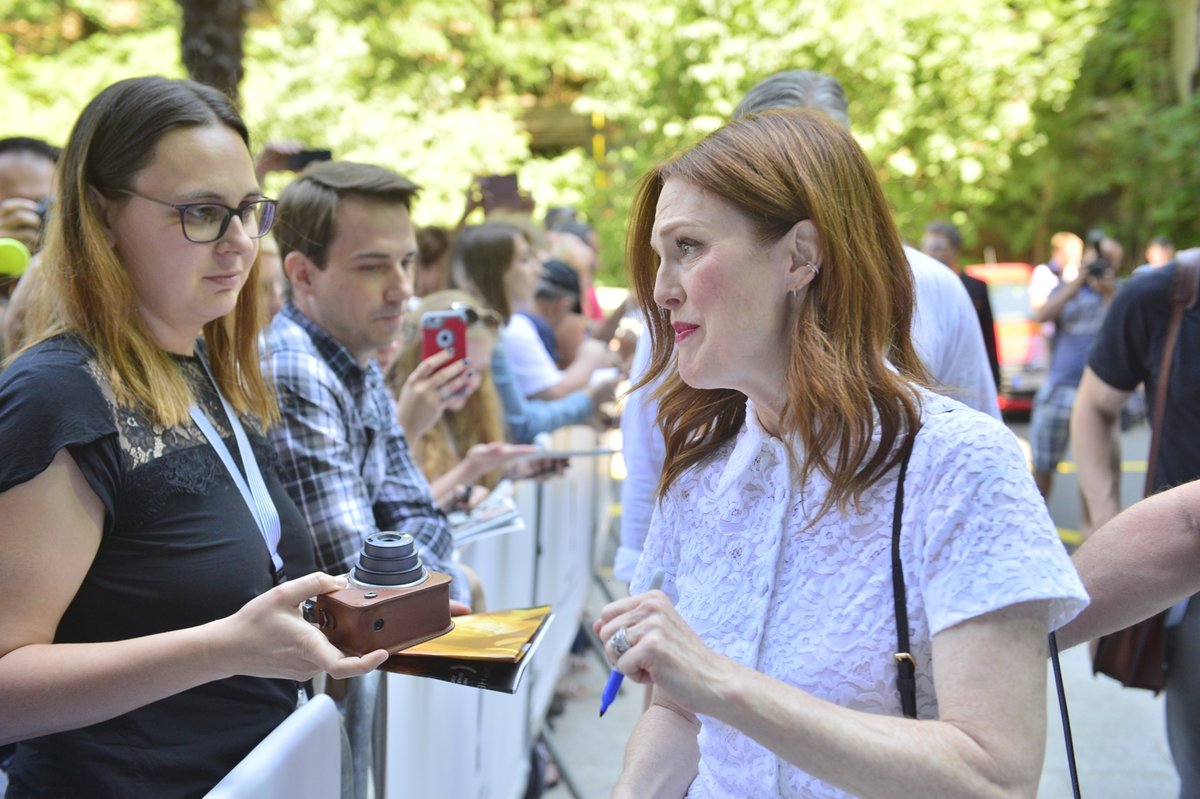 Julianne Moore na Mezinárodním filmovém festivalu v Karlových Varech